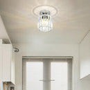 Set of 2 Crystal Hallway Semi Flush Mount Ceiling Light