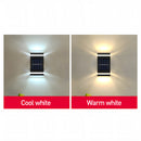 Solar Waterproof UP and Down Wall Lights Night to Dawn LED Solar Wall Lamps for Backyard Garden Garage