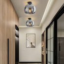 Retro Copper Glass Modern Ceiling Lights