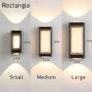 IP65 Black Up Down Outdoor Wall Lights for Front Door Garden Balcony Porch