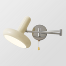 Retro Capsule White Swing Arm Wall Lamp