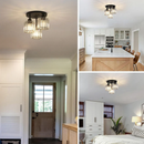 Modern Black Hallway Flush Ceiling Lights