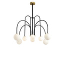 Art Deco Glass Ball Chandelier