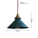 Retro Industrial Metal Fanale Pendant Light