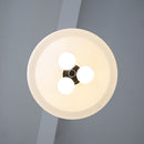 Modern Red Glass Simple Pendant Light For Living Room