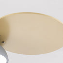 Macaron Colorful Round Ceiling Fan With LED Light For Children's Room