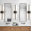 Set of 2 Industrial Black Iron LED Rechargeable Wall Light For Living Room