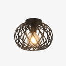 Vintage Industrial Metal Cage Ceiling Lights for Hallway Kitchen