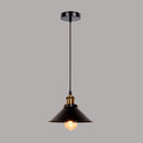 Industrial Retro Black Iron Kitchen Hanging Pendant Light