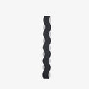 Modern Wave LED Outdoor Wall Lamp Waterproof exterior wall lights in Black for Garden Courtyard