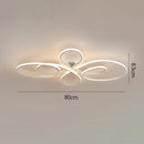 Modern Atmospheric Bow Metal LED Ceiling Light For Living Room