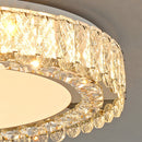 Luxury K9 Crystal Flush Mount Ceiling Light Fixture Compatible with Bedroom Living Room Kitchen