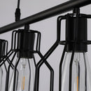 Black Iron  Multi-Bulbs Vintage Island Light For Dining Room