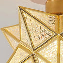 Star Shape Semi Flush Mount Ceiling Light