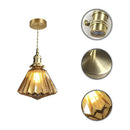 Brass Glass Ceiling Pendant Lights For Kitchen