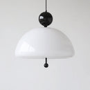 Modern Red Glass Simple Pendant Light For Living Room