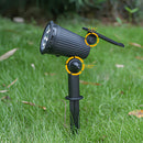 Solar Power Modern Black Outdoor Floor Lights