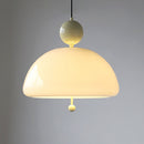 Modern Red Glass Simple Pendant Light For Living Room