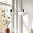 2 Heads Modern Bauhaus Stained Glass Pendant Lamp