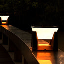 Simple  Solar Power Black Outdoor LED Wall/Floor Lights