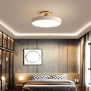 Modern Concise Circular LED Semi Flush Mount Ceiling Lights for Bedroom