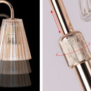 Contemporary Nordic Brown Glass Bedroom Mini Warming Candle Lamp