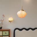Vintage Art Glass Hanging Lamp