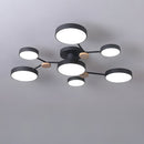 Modern Semi Flush LED Ceiling Lights for Bedroom Living Room