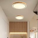 Retro Wood LED Bedroom Ceiling Lights