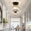 Set of 2 Crystal Hallway Semi Flush Mount Ceiling Light