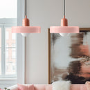 2 Heads Modern Bauhaus Stained Glass Pendant Lamp