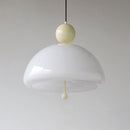 Modern Red Glass Simple Pendant Light For Living Room