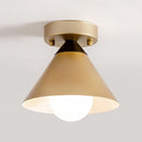 Modern Gold Flush Ceiling Light For Hallway