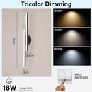 Modern Black Long Strip Semi Flush Mount LED Ceiling Light