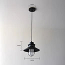 IP65 Waterproof Black Metal Cage Light Outdoor Pendant Lighting