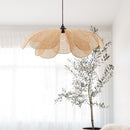 Rattan Petal Rustic Lamp Shade Pendant Light