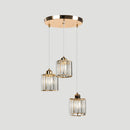 Simple Multi-Head Designer Crystal Kitchen Island Lamps