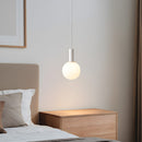 Design Opalescent Glass Globe Bedroom Pendant Light