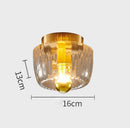 Contemporary Mini Clear Glass Wall Light