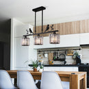 Multi-Head Birdie Designer Long Crystal Island Lamps