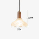 Retro Creative Glass Shade Pendant Light For Bedroom