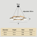 Modern Wood Bird Pendant Lights Creative LED Chandelier for Living Room, Dinning Area