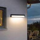 Solar Linear Black LED Outdoor Wall Light