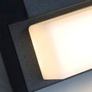 Solar Linear Black LED Outdoor Wall Light