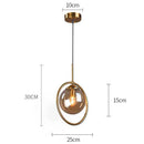 Light Luxury Glass Clear Bedroom Pendant Light
