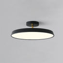 Minimalism White LED Semi-Flush Ceiling Light For Bedroom