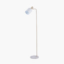 Biba Marble Footed White and Gold Retro Floor Lamp