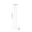 Langston Satin Brass Metal 4 Post Floor Lamp - Base Only