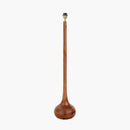 Toma Oiled Wood Tall Neck Floor Lamp