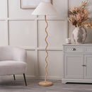 Palau Rattan Wave Floor Lamp Base